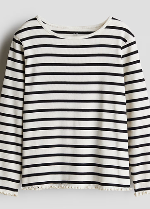 Реглан для девочки в рубчик h&m