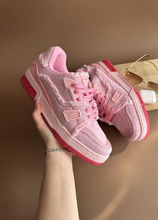 Кросівки loui vuitto trainer triple pink