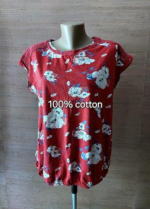 🩵🌸💛 симпатичная футболочка цветы на красном