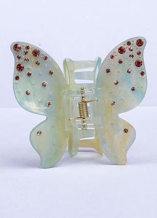 Заколка крабік метелик для волосся, зміє колір