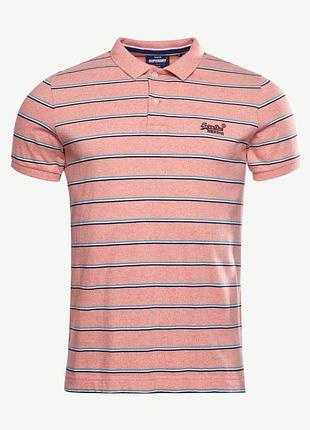 Футболка поло superdry у смужку