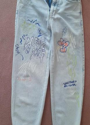 Джинсы джоггеры bershka на 10-12 лет