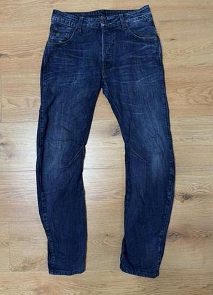 Джинсы мужские синие slim g-star raw, размер s.