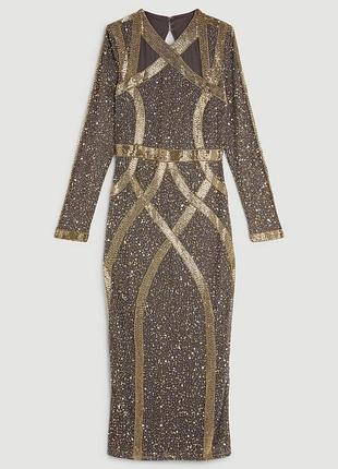 Платье блестящее ,вечернее с бисерами ✨