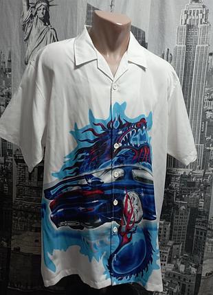 Сорочка dnon jeans car dragon graphic