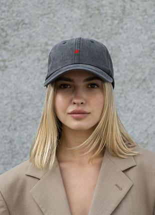 Женская кепка бейсболка vintage without с принтом rose black