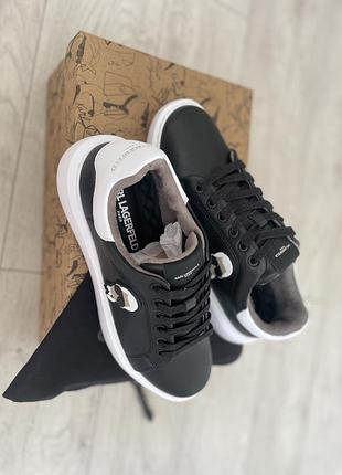 Кросівки/кеди karl lagerfeld (карл логерфельд) head leather sneaker чоловічі 41 (8 us) (lf1s1107)
