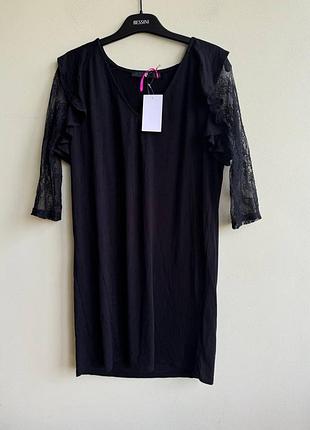 Женское легкое платье с сетевыми рукавами v by very