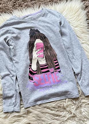 Лонгслів кофта реглан для дівчинки