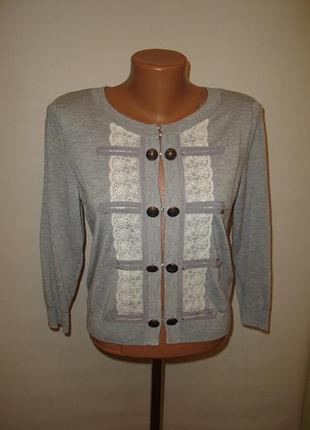 Красивая, женственная кофта-пиджак e-vie, размер 10
