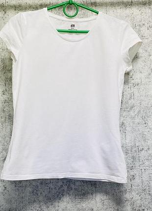 Базова біла футболка h&m