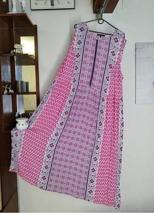Летнее вискозное платье большого размера