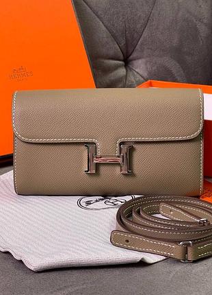 Шкіряний клатч ермес люкс