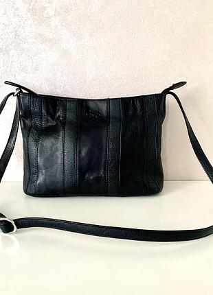 Брендова сумка кросбоді з натуральної шкіри