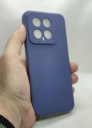 Силіконовий чохол, бампер для xiaomi 14 (сірий)