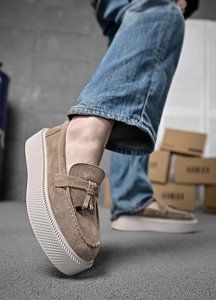 Женские лоферы пудра нп4940(36 - 00)