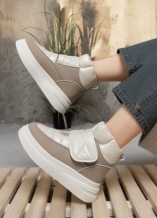 Жіночі черевики lunar beige/camel lm10-6 вт0558(19 - 02)