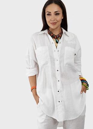Шикарна котонова сорочка великий розмір