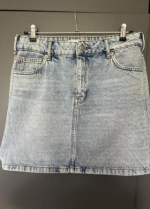 Манго спідниця джинс джинсова mango  юбка m