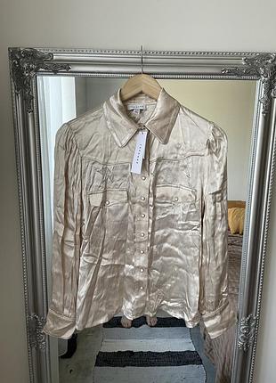 Новая сатиновая рубашка от topshop