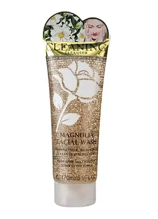 Гель-скраб для вмивання  wokali magnolia foaming facial wash scrub 170 мл