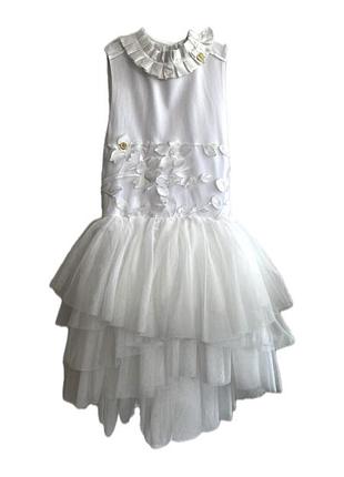 Святкова сукня для дівчинки 4-6 р білого кольору angel’s face