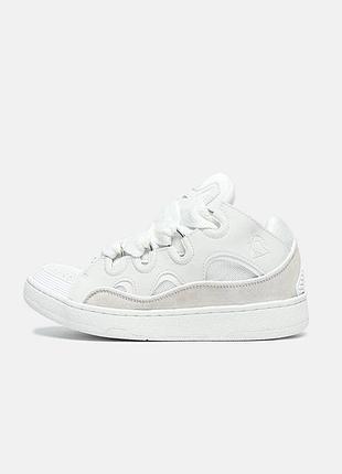 Кросівки lanvin curb white 2