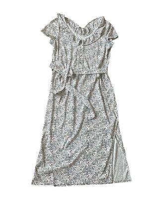 Дегка літня сукня довга з двома розпірками