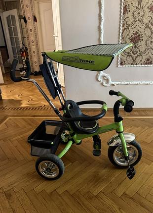 Велосипед дитячий з батьківською ручкою