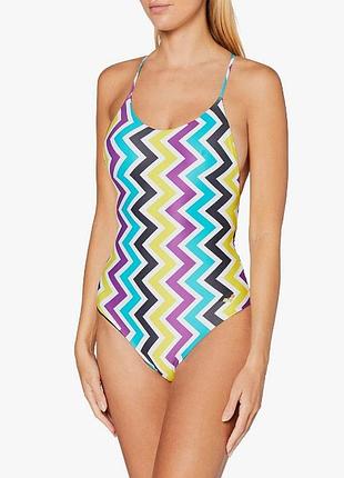 Женский слитный двусторонний купальник arenaw twist back reversible one piece provenza multi-black