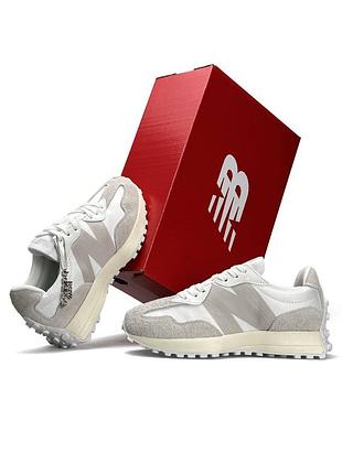 New balance 327 light grey white 7