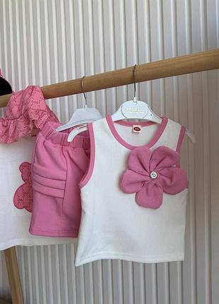 Літній костюм для дівчинки