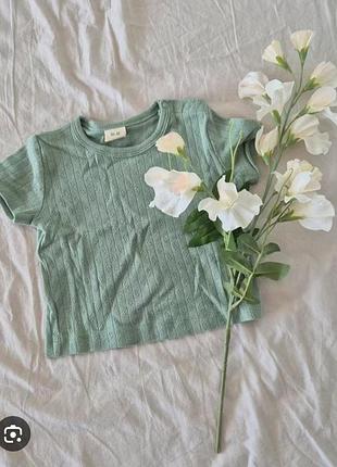 Футболка для девочки мятная