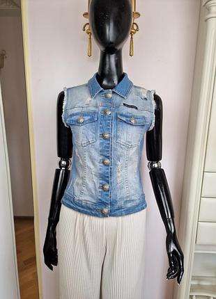Philipp plein —  джинсовая жилетка оригинал