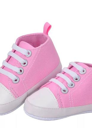 Обувь для кукол реборн 55-60 см, розовые кеды.