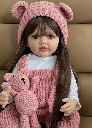 Реалістична лялька реборн (reborn) дівчинка вікторія 55 см