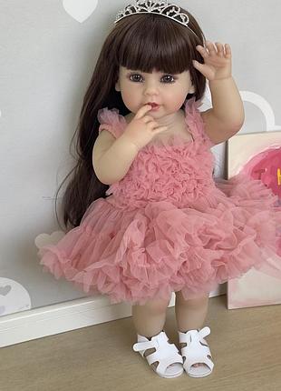 Реалістична лялька реборн (reborn) ліза дівчинка 55 см