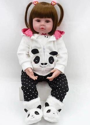 Кукла реборн (reborn) девочка панда 47 см