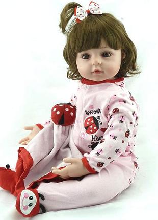 Кукла реборн (reborn) божья коровка 47 см девочка