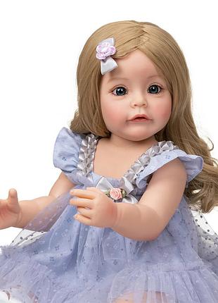 Одяг для ляльки реборн "плаття квітка" 55 см
