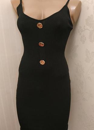 Платье сарафан платье в рубчик новое