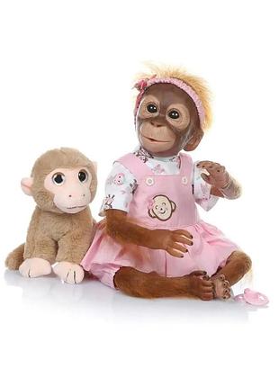 Мягконабивная кукла реборн обезьяна бинго 52 см