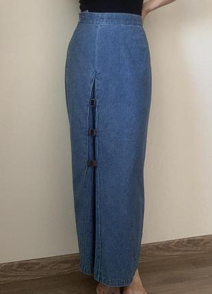 Оригінальна довга джинсова спідниця together, р.s
