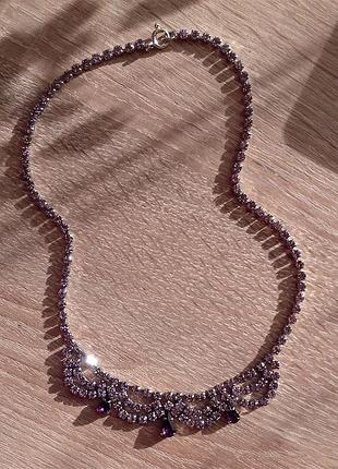 Винтажное ожерелье колье винтажное колье ожерельное