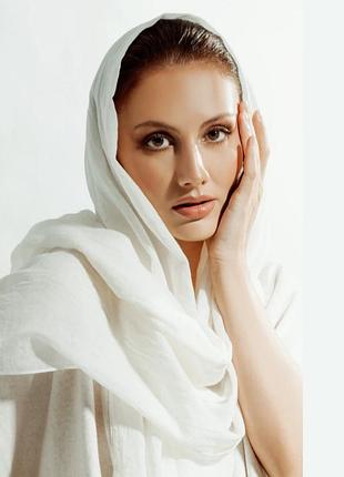 Великий бавовняний шарф, палантин, елітного бренду.