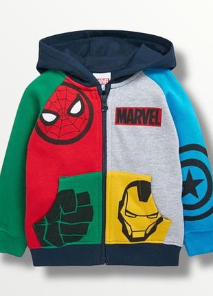 Neхt свитшот marvel худи теплое на молнии кофта как новая