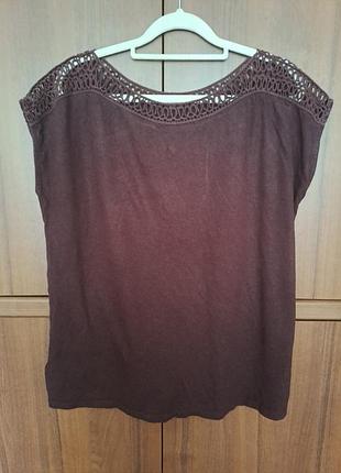 Женский топ шоколадного цвета