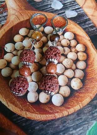 Шарики. серьги. натуральные камни. авторские украшения. душистые пряности.