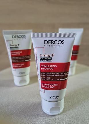 Vichy dercos energy+ шампунь з амінексилом та ніацинамідом для боротьби з випадінням волосся 50 мл