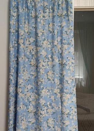 Красивая юбка макси с разрезом, юбка в пол